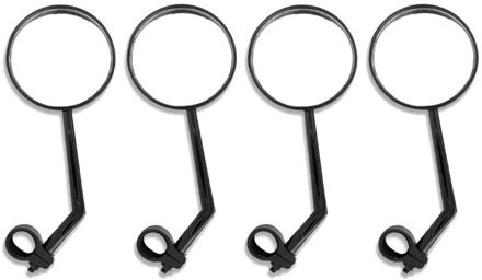 Fiets Spiegel 4 Pack Aanpassing Fiets Achteruitkijkspiegel Stuur Achteruitkijkspiegel Voor Mountainbike, Fiets (Zwart)