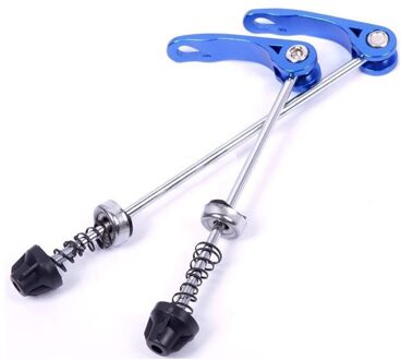 Fiets Spies Set Fietsen 4 kleuren 1 Paar Duurzaam Weg Quick Release Bout Hendel As aluminium 145mm * 185mm blauw