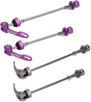 Fiets Spiesjes Ztto 2Pcs Road Mountain Fiets Snelspanners Bike Voor Achter Spies Mountainbike Snelspanners Paars