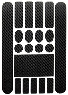 Fiets Sticker Scratch Preventie Neushoorn Lederen Sticker Fietsketting Protector Bescherming Frame Sticker Anti-Kras grijs