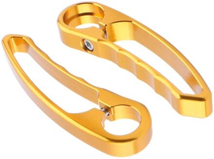 Fiets Stuur Grips Fiets Handvat Bar End Grip Vervanging 131Mm Lange 22.2Mm gouden