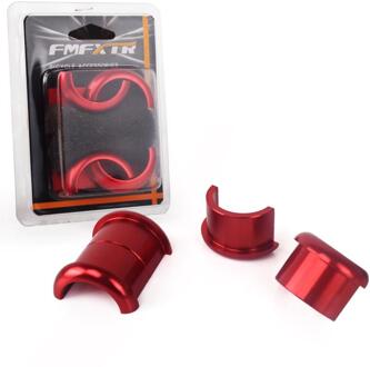 Fiets Stuur Vorkbuis Riser Rise Up Extender Vermindering Mouw Diameter 25.4 Tot 31.8Mm Stuur Adapter Fietsen Deel rood