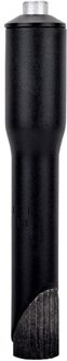 Fiets Stuurpen Adapter Riser Extender 22.2/25.4Mm Stuurbuis Voor 28.6Mm Stuur zwart 22.2 mm