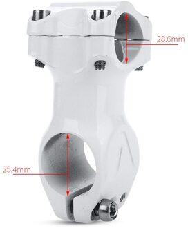 Fiets Stuurpen Carbon Stuurpen Fiets Riser Stuurpen Mtb Racefiets 31.8Mm Hoek 6/17Bicicleta Tallo Bicicleta potencial wit 25.4