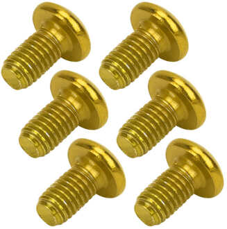 Fiets Stuurpen Fietsonderdelen M5x10mm Mountainbike Remschijf Staal Schroef Fiets Universele T25 Hoofd Bouten Fietsen geel