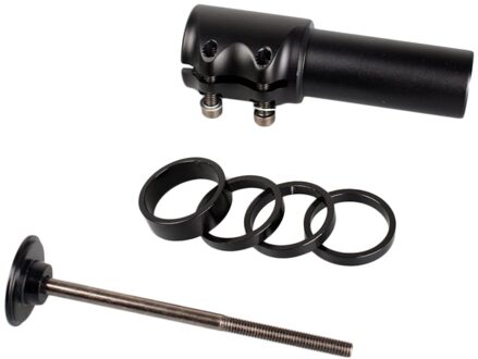 Fiets Stuurpen Riser Vork Extender Extension Stem Heads Up Zwarte Fiets Adapter Duurzaam Mtb Mountainbike Stuurpen Hoger