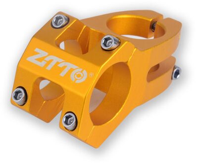 Fiets Stuurpen Slijtvaste Mtb Fiets Stuurpen 31.8Mm Verstelbare Aluminium Korte Stuurpen Riser Fixed Bike Bar stem goud