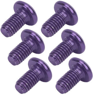 Fiets Stuurpen Stuurpen M5x10mm Mountainbike Remschijf Staal Schroef Fiets Universele T25 Hoofd Bouten Paars