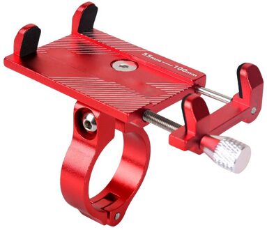 Fiets Telefoon Houder Fiets Rekken Legering Mobiele Telefoon Standhouder Stuur Gps Beugel Rekken Motorfiets Fiets Accessoires rood