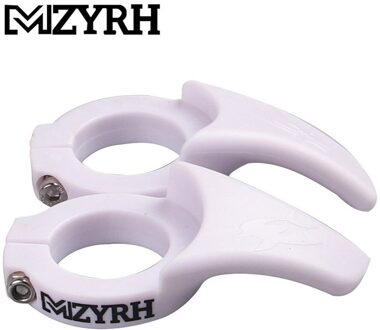 Fiets Thumb Grip Stuur Thumbgrips Fiets Rest Grip Rubber tip voor comfort en schokabsorptie # YL10 wit