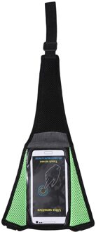 Fiets Trainer Zweetband Indoor Oefening Fietsen Zweet Tape Netto Fiets Roller Zweetband Ondersteuning Touchscreen Mobiele Telefoon Case zwart groen 2