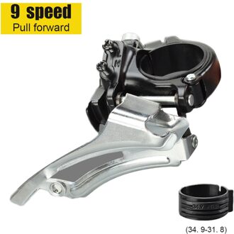 Fiets Transmissie Mountainbike Voorderailleur 7/8/9/10/11 Speed Fit Voor Shimano Mountainbike Derailleur transmissie 9 speed