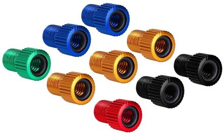 Fiets Valve Adapter 10Pcs Aluminium Presta Schrader Converter Auto Fiets Slang Pomp Compressor Gereedschap