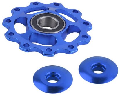 Fiets Variabele Snelheid Gids Wiel Accessoires Mountainbike Gids Wiel Versnelling Achterderailleur Gids Wiel Blauw