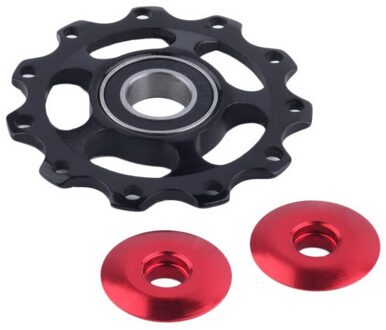 Fiets Variabele Snelheid Gids Wiel Accessoires Mountainbike Gids Wiel Versnelling Achterderailleur Gids Wiel zwart