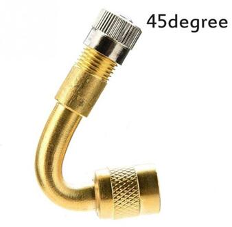 Fiets Ventiel Adapter Ventiel Extenders Tyre Schrader Valve Extension Adapter 45/90/135 Graden Voor Auto Motor Fiets Truck 45 mate