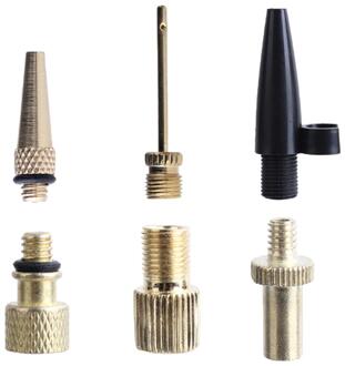 Fiets Ventiel Adapters For A Road & Mtb Fiets Band Pomp Koper Inflator Pomp Nozzle Kit Presta Schrader Valve Adapter Tube