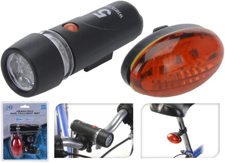 Fiets verlichting set voor en achter LED