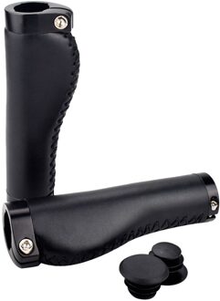 Fiets Vintage Lederen Grips 1 Paar Brown Vintage Kunstleer Fietsen Mtb Road Mountainbike Stuur Grip #0610g30