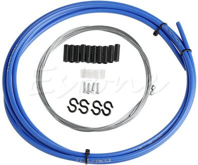 Fiets Voor Achter Inner Buitenste Draad Rem Gear Shifter Cable Housing Kit R9CE lucht blauw
