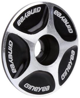 Fiets Voorvork Headset Cover Cnc Stem Cover Weg Mountainbike Stuurpen Accessoires Vork Kom Cover Headset Top Cap Cover 1 zwart