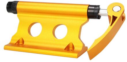 Fiets Vork Mount Legering Quick Release Fiets Blok Voorvork Vaste Clip Bagage Houder Rack Voor Truck Trailer Fietsen Accessorie Geel