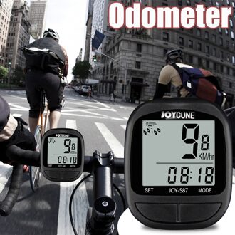 Fiets Waterdicht Snelheidsmeter Fiets Computer Met Lcd Digitale Display Kilometerteller Fietsen Kilometerstand Opname Instrument Fietsen