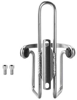 Fiets Waterfles Houder Aluminium Mountainbike Fles Kan Kooi Bracket Fietsen Cup Rack Accessoires zilver