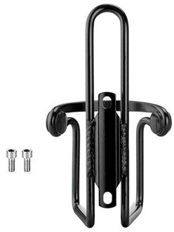 Fiets Waterfles Houder Aluminium Mountainbike Fles Kan Kooi Bracket Fietsen Cup Rack Accessoires zwart