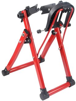 Fiets Wiel Trimmen Frame Opvouwbare Mountainbike Wiel Correctie Tafel Road Fiets Reparatie Home Machines Reparatie Tool #3 Rood