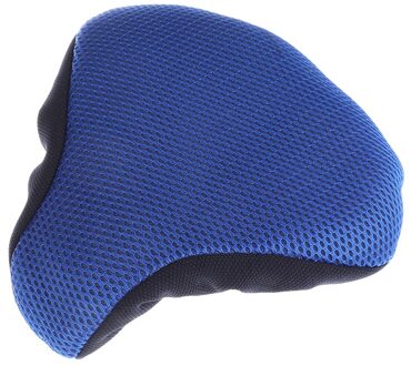 Fiets Zadel 3D Soft Bike Seat Cover Fietsen Siliconen Zitkussen Fietsen Zadel Voor Fiets Accessoires blauw