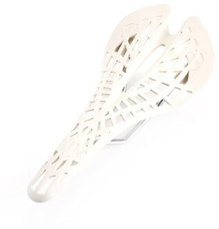 Fiets Zadel Fietszadel Uprated Comfortabele Lichtgewicht Mtb Bike Hollow Out Spider Zadel Zitkussen Fiets Accessoires wit