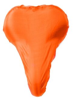 Fiets zadelhoes waterdicht - oranje - Voordelige zadelhoezen voor de fiets/brommer - pvc