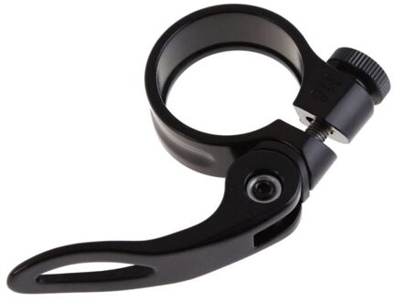 Fiets zadelpen klemmen voor mountainbike lichtgewicht zadelpenklem met folding opvouwbaar handvat Fiets zadelbuisklem zwart