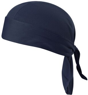 Fiets Zweet-Wicking Cap Beanie Cap Fietsen Hoofddoek Hoofdband Sneldrogende Piraat Hoed Beanie Hoed Voor Outdoor blauw