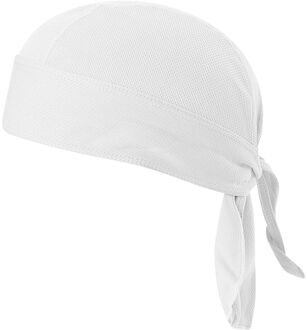 Fiets Zweet-Wicking Cap Beanie Cap Fietsen Hoofddoek Hoofdband Sneldrogende Piraat Hoed Beanie Hoed Voor Outdoor wit