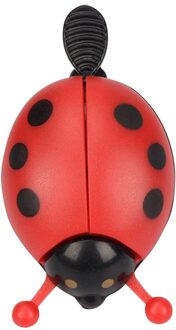 Fietsbel Kever Cartoon Fietsen Bell Mooie Kids Grappige Lieveheersbeestje Bell Ring Voor Bike Rijden Hoorn Fiets Accessoires rood