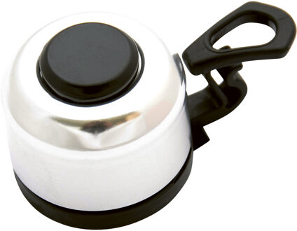 fietsbel mini 34 mm zilver Zilverkleurig