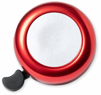 Fietsbel Ring - metallic rood - Dia 5.5 cm - Aluminium - verstelbaar