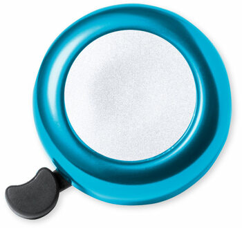 Fietsbel Ring - metallic turquoise blauw - Dia 5.5 cm - Aluminium - verstelbaar