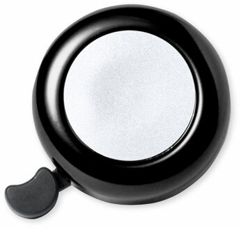 Fietsbel Ring - metallic zwart - Dia 5.5 cm - Aluminium - verstelbaar