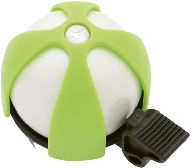 Fietsbel Sport 8,4 X 10,8 Cm Aluminium Wit/lime