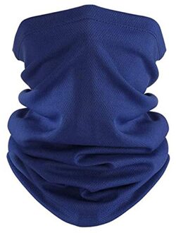 Fietsen Absorberen Zweet Rijden Sjaal Gezichtsmasker Neck Gaiter Balaclava Bandana Sjaal Hoofdbanden Mannen Vrouwen Motorfiets Gezichtsmasker marine blauw