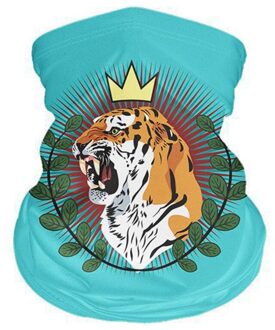 Fietsen Bandana Cartoon Meisje Bloem Tijger Koele Nek Gaiter Outdoor Stofdicht Magic Hoofdband Sjaal Ademend Zonnebrandcrème Gezichtsmasker 1