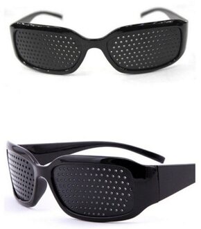 Fietsen Brillen Pin Hole Sunglass Eye Training Glas Pinhole Bril Camping Unisex Brillen Oefening Outdoor Verbeteren Gezichtsvermogen 02