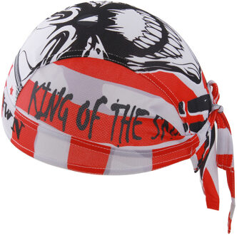 Fietsen Cap Mannen Rode Kleur Schedel Patroon Snel Droog Anti-zweet Fiets Bandana Ciclismo Bike Riding Pirate Hoed Hoofddoek