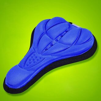 Fietsen Fiets Silicone Zadel Seat Cover Silica Gel Kussen Soft Pad TOO789 blauw