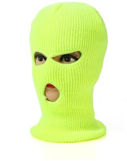 Fietsen Gebreide Muts Winddicht Ski Run Wandelen Fietsen Sjaal Gezichtsmasker Cover Fietsen Draagbare Stofdicht Running Hoed Caps geel