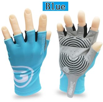 Fietsen Half-Vinger Handschoenen Gel Sport Fiets Race Wanten Zomer Mtb Racefiets Luva Guantes Ciclismo Handschoen Vrouwen Mannen mid-Termijn licht blauw / L