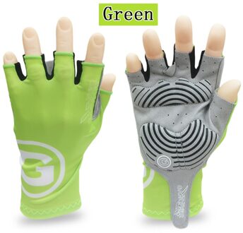 Fietsen Half-Vinger Handschoenen Gel Sport Fiets Race Wanten Zomer Mtb Racefiets Luva Guantes Ciclismo Handschoen Vrouwen Mannen mid-Termijn licht groen / Xl